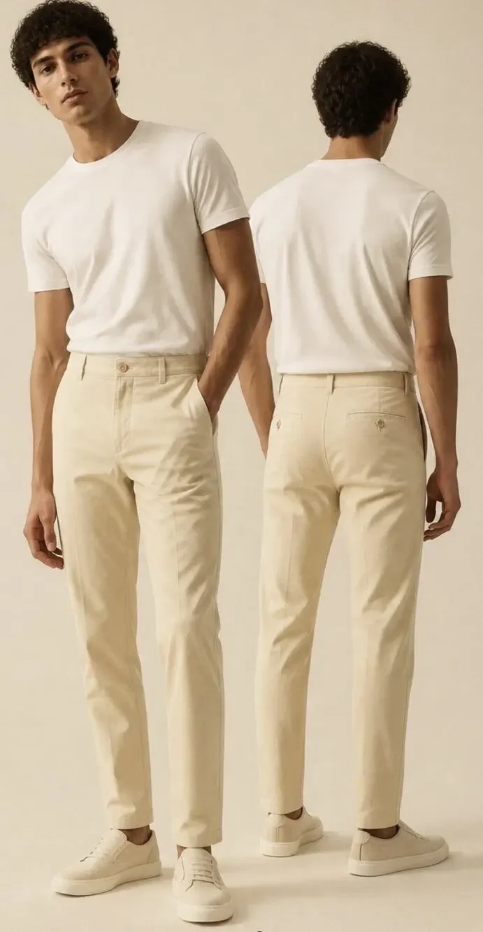 Polo Ralph Lauren Yellow Preppy Chino Pants Mens Size 48B/32 (Fits 48Bx32)